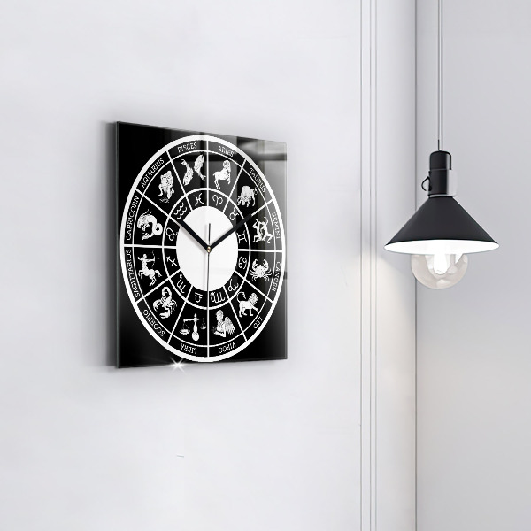 Square kitchen clock Zodiac