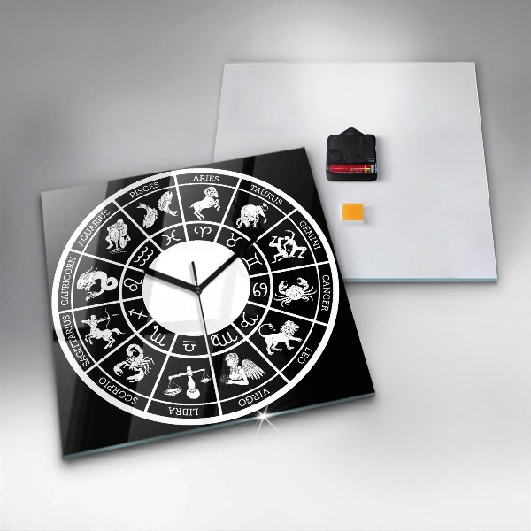 Square kitchen clock Zodiac