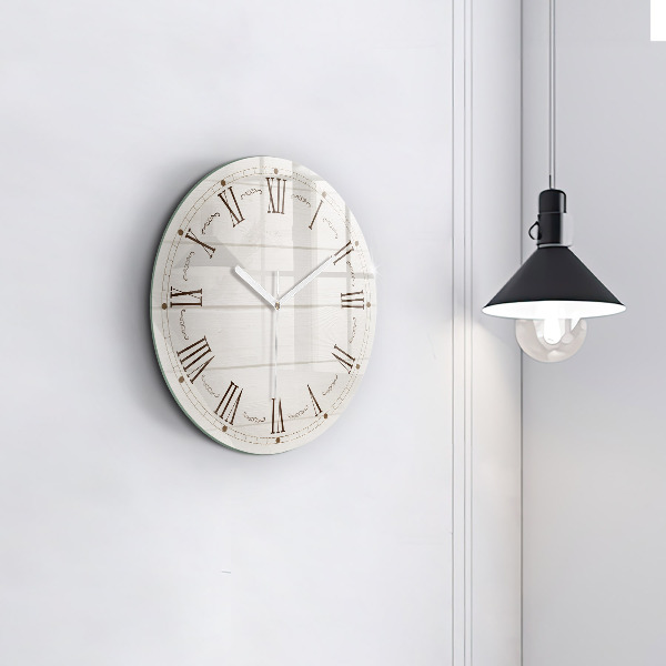 Round wall clock Roman Numerals