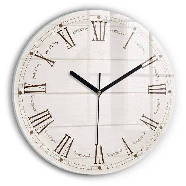 Round wall clock Roman Numerals