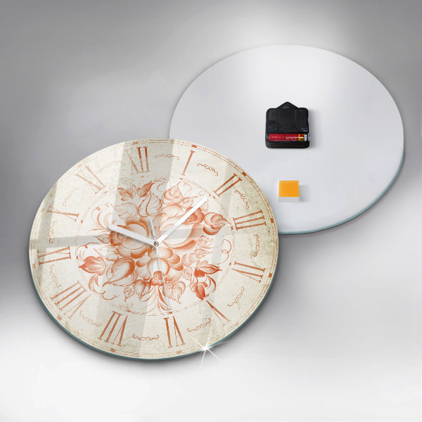 Round wall clock Roman Theme