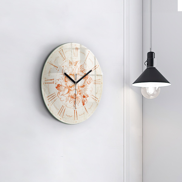Round wall clock Roman Theme