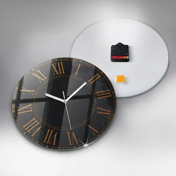 Round wall clock Old Roman Numerals