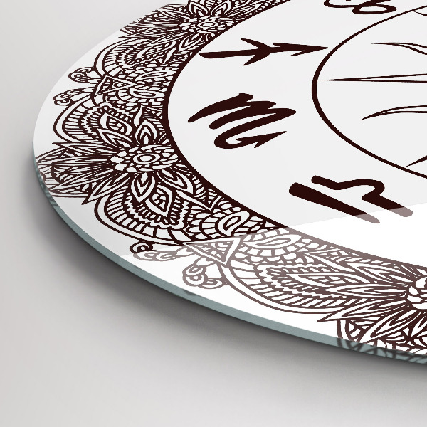 Round wall clock Decorative Zodiacs