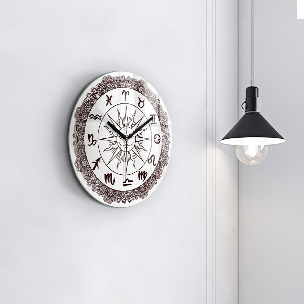 Round wall clock Decorative Zodiacs