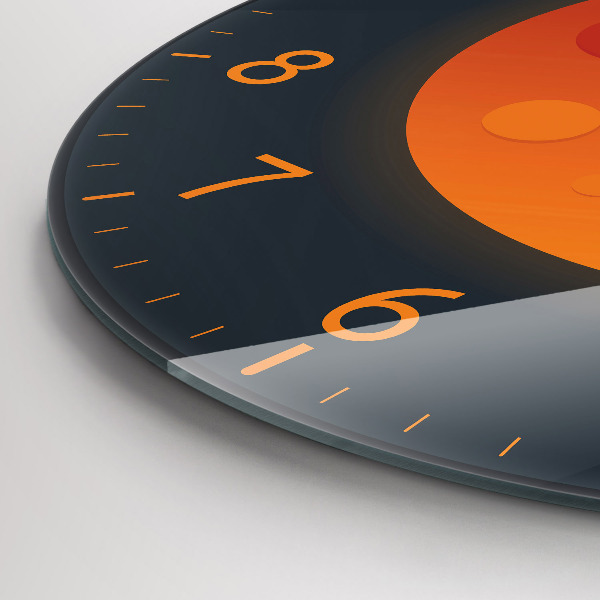 Round wall clock Full Moon