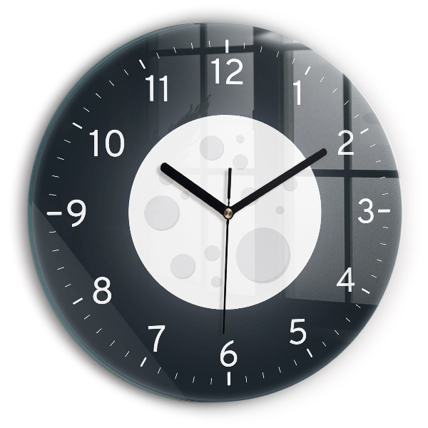 Round wall clock Full Moon