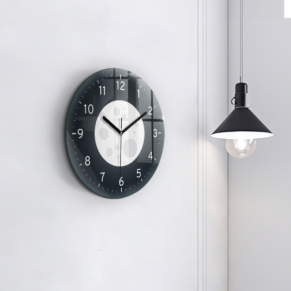Round wall clock Full Moon
