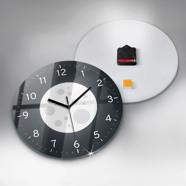 Round wall clock Full Moon