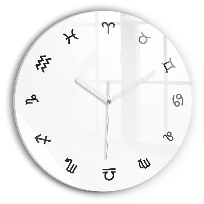 Round wall clock Minimalist Zodiacs