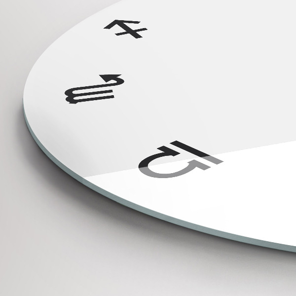 Round wall clock Minimalist Zodiacs