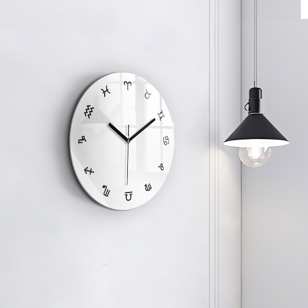 Round wall clock Minimalist Zodiacs
