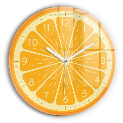 Round wall clock Juicy Orange