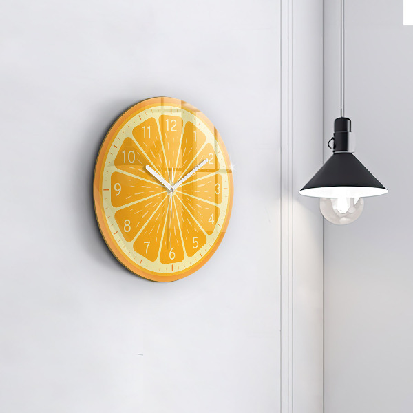 Round wall clock Juicy Orange