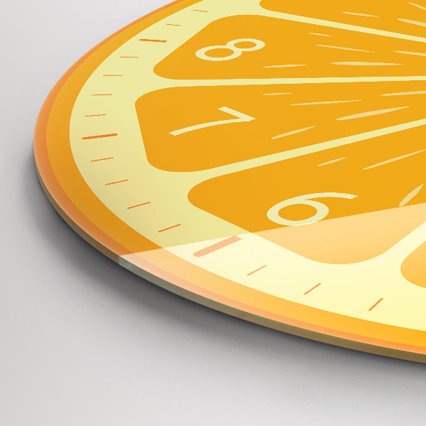Round wall clock Juicy Orange