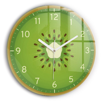 Round wall clock Kiwi Fruit