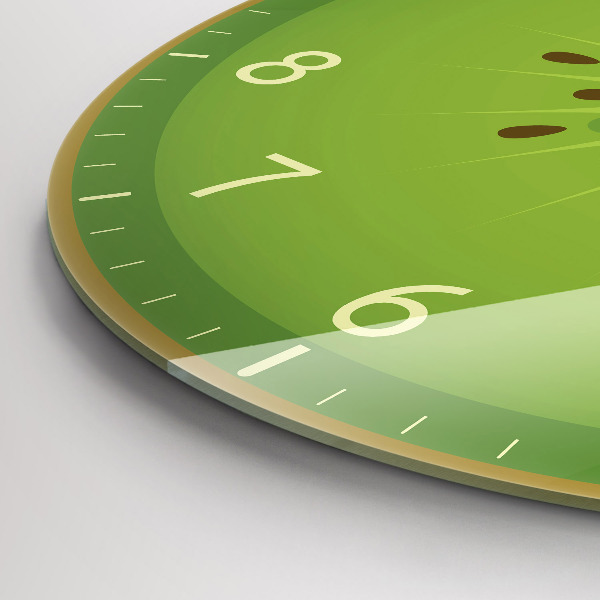 Round wall clock Kiwi Fruit