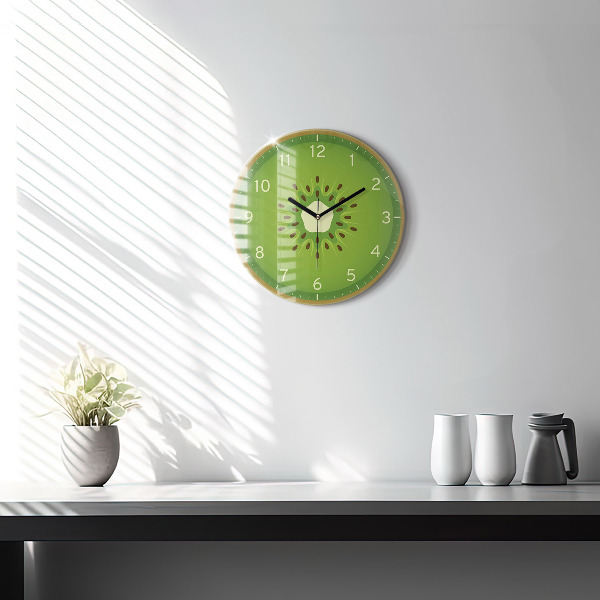 Round wall clock Kiwi Fruit
