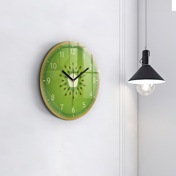 Round wall clock Kiwi Fruit