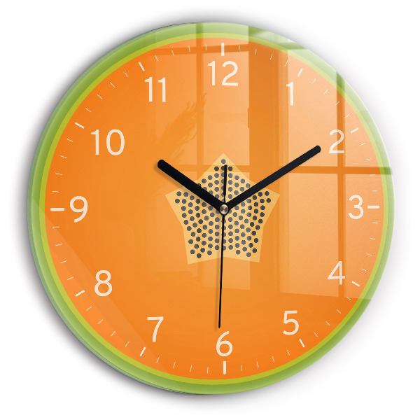 Round wall clock Fruit papaya