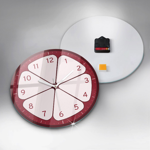 Round wall clock Sliced ​​fruit