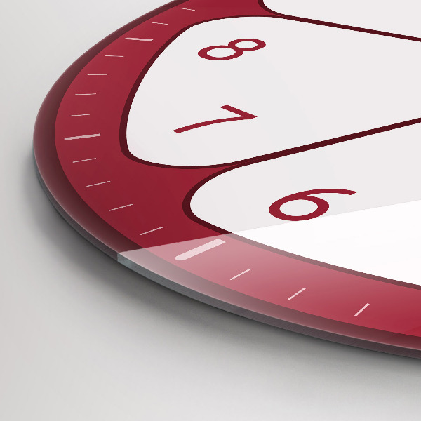 Round wall clock Sliced ​​fruit