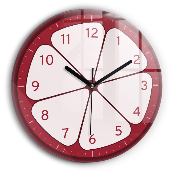 Round wall clock Sliced ​​fruit