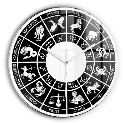 Round wall clock Zodiac