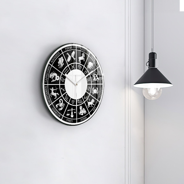 Round wall clock Zodiac
