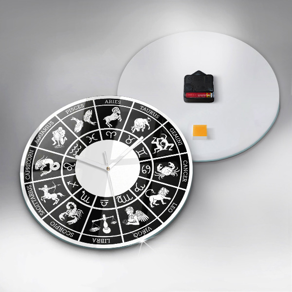 Round wall clock Zodiac
