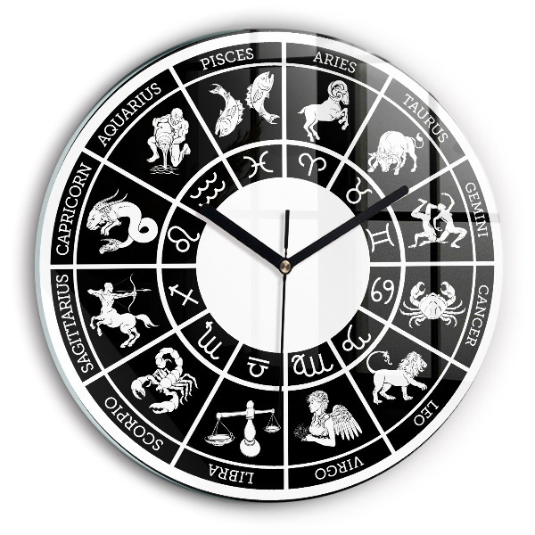 Round wall clock Zodiac