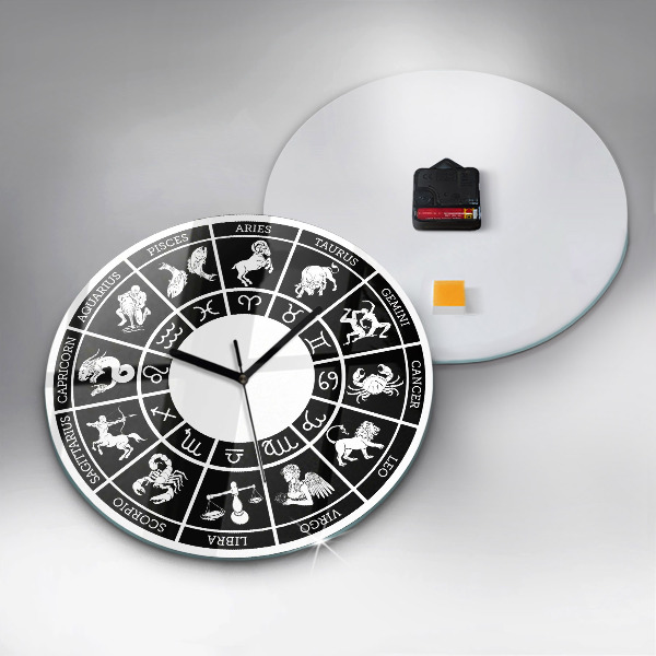Round wall clock Zodiac